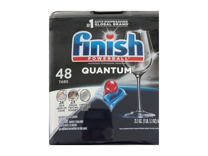 Finish Quantum Dishwasher Pods, 21.1 oz/600 g, 48 Count