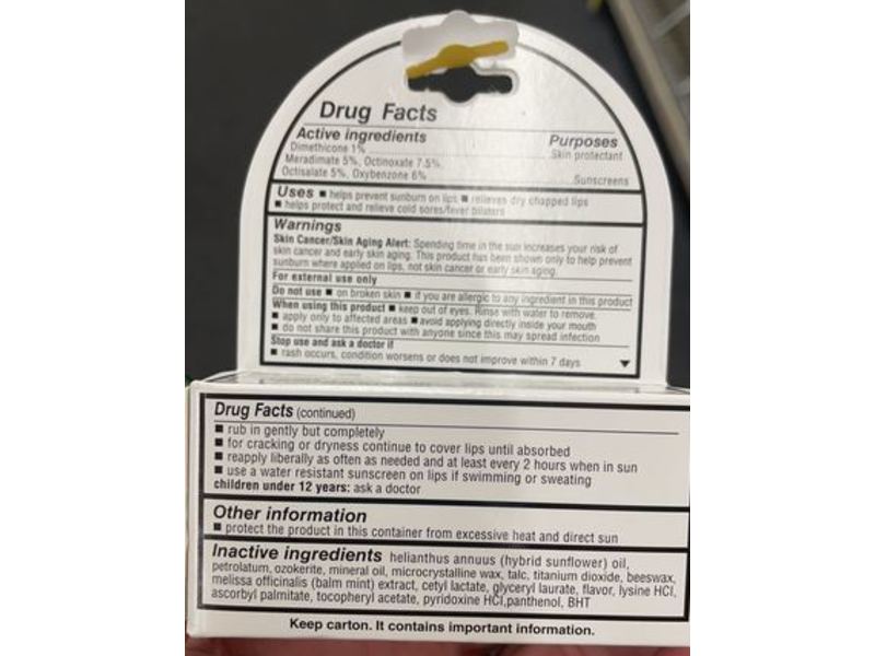 Herpecin-L Lip Protectant, Cold Sore, 0.1 oz/2.8 g, Pack Of 2