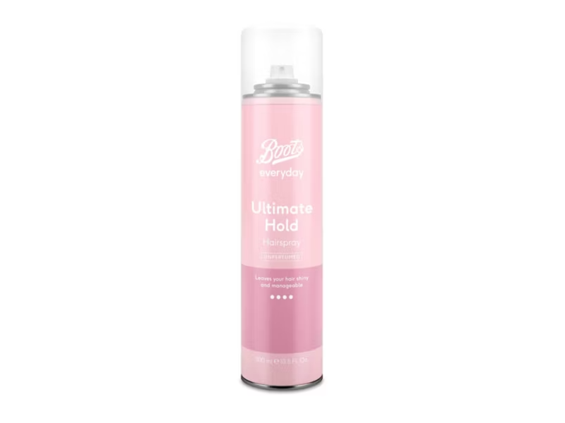 Boots Ulitmate Hold Unperfumed Hairspray Hold It, 10.1 fl oz/300 mL