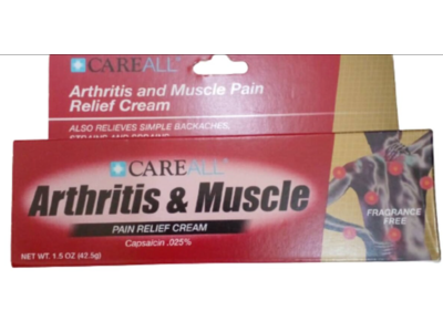 Careall Arthritis & Muscle Pain Relief Cream, 1.5 fl oz/42.5 g