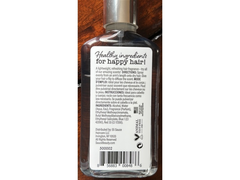 Sauce Beauty Hair Fragrance, Goddess, Lavender & Vanilla, 5.2 fl oz/153 mL