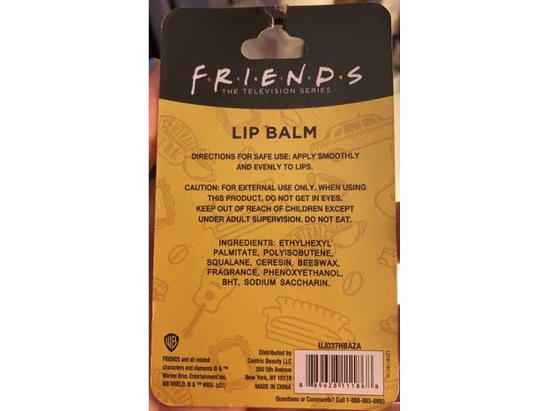 Friends The TV Series Lip Balm, Iced Coffee, 0.14 oz/4 g