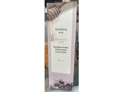 DumiDang Moisturizing Scrub Foam, Red Bean Honey, 5.29 oz/150 g
