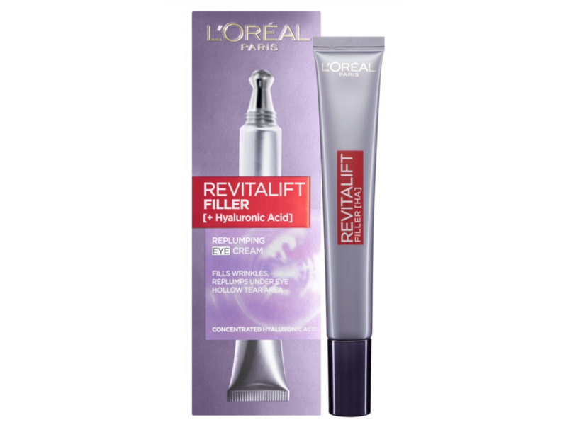 L'Oreal Paris Revitalift Filler Replumping Eye Cream, 15 mL