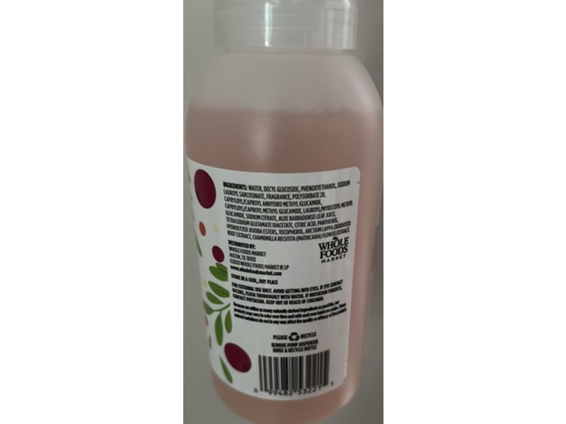 365 Whole Foods Market Foaming Scented Hand Soap, Winterberry Saffron, 12 fl oz/355 mL