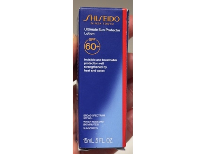 Shiseido Ultimate Sun Protector Lotion, SPF 60+, 0.5 fl oz/15 mL