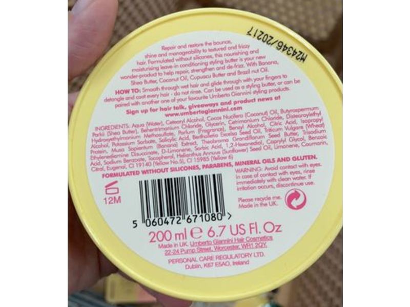 Umberto Giannini Leave-in Conditioner, Banana Butter, 6.7 fl oz/200 mL