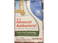 Safeway Sterile Advanced Antibacterial Fabric Bandage, One Size, 30 Count - thumbnail 2