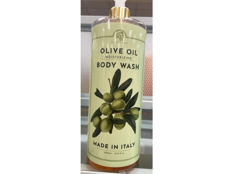 Alchimia Moisturizing Body Wash, Olive Oil, 33.8 fl oz/1000 mL