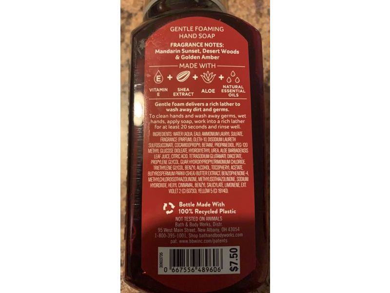 Bath & Body Works Gentle Foaming Hand Soap, Sedona Sands, 8.75 fl oz/259 mL