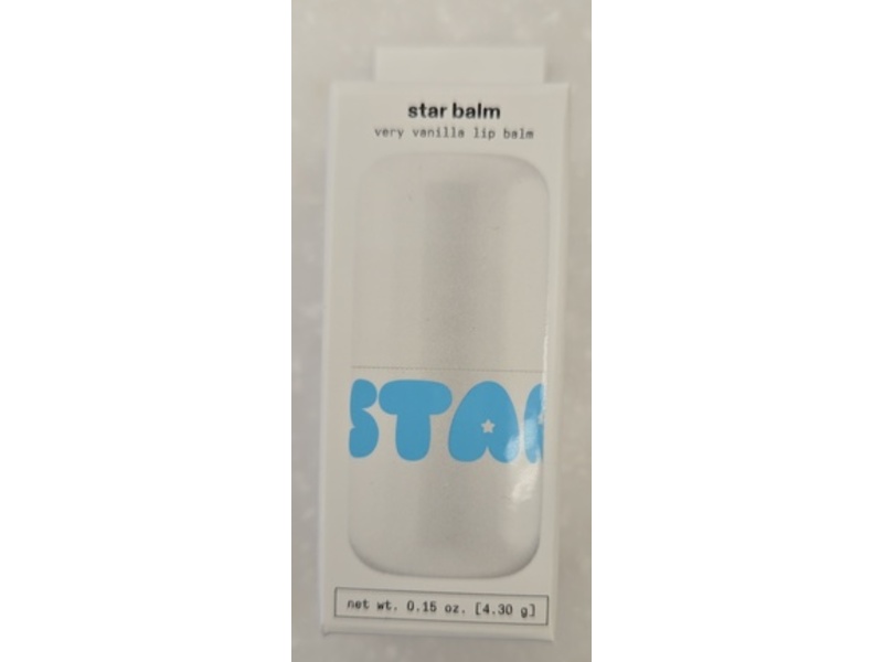 Starface Star Lip Balm, Very Vanilla, 0.15 oz / 4.30 g