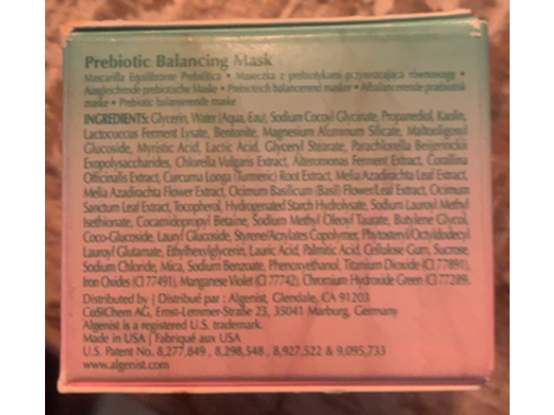 Algenist Alive Prebiotic Balancing Mask, Alguronic Acid + Prebiotic, 1.7 fl oz/50 mL