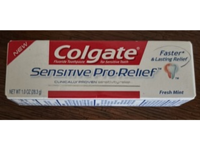 Colgate Sensitive Pro-Relief Toothpaste, Fresh Mint, 1.0 oz/28.3 g