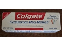 Colgate Sensitive Pro-Relief Toothpaste, Fresh Mint, 1.0 oz/28.3 g - thumbnail 1