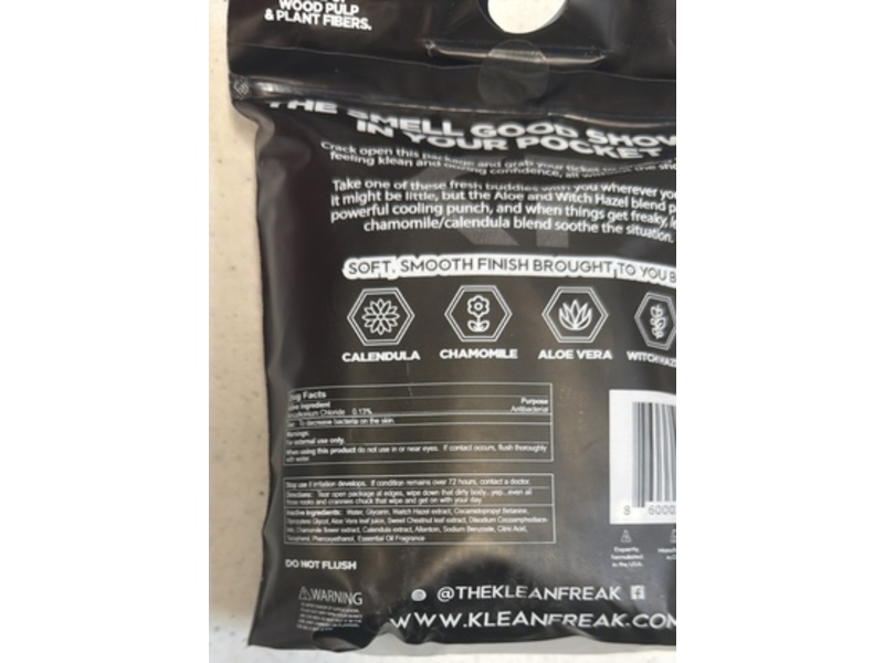 Klean Freak Shower In Your Pocket Body Wipes, Mixed, 12 Count