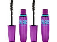 Maybelline New York The Falsies Volum Mascara, Washable Blackest Black, 0.25 fl oz/7 mL, Pack Of 2 - Image 2