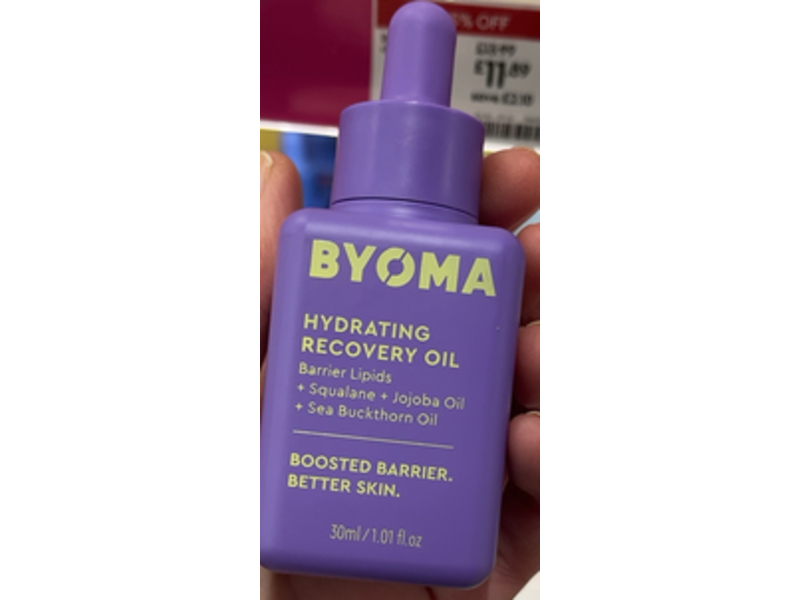 Byoma Hydrating Recovery Oil, 1.01 fl oz/30 mL