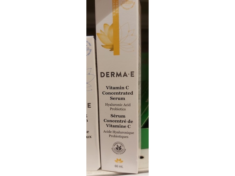 Derma E Vitamin C Concentrated Serum, Hyaluronic Acid + Probiotics, 2 fl oz/60 mL