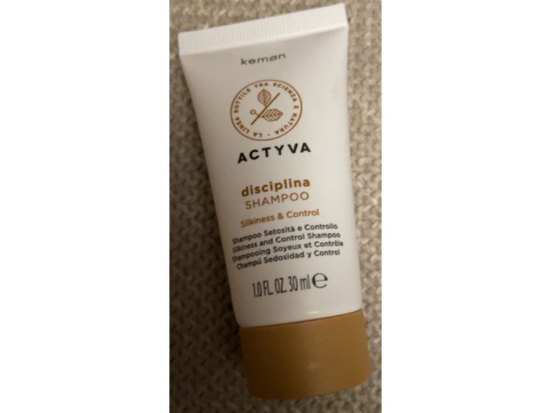 Kemon Actyva Silkiness & Control Disciplina Shampoo, 1.0 fl oz/30 mL