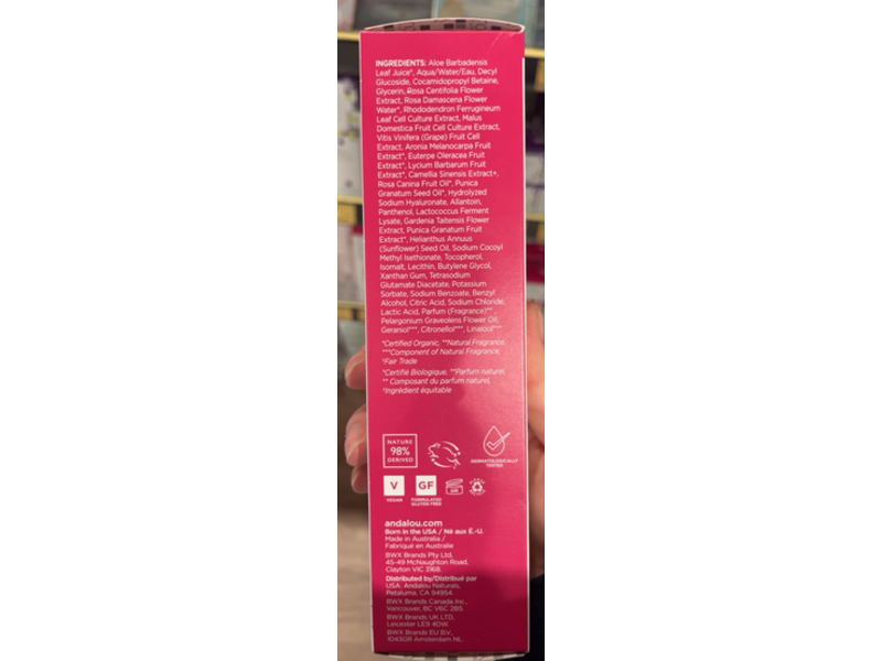 Andalou Naturals Gentle Cleansing Foam, 1000 Roses, 5.5 fl oz/163 mL