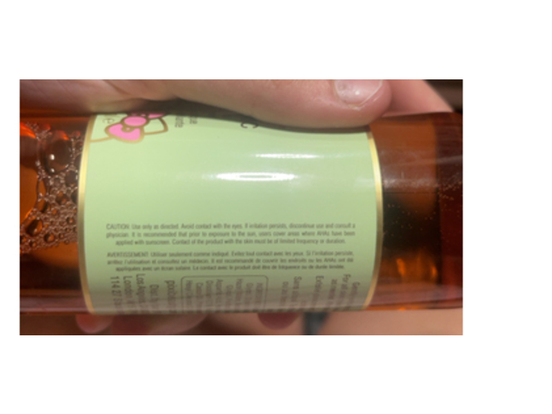 Pixi x Hello Kitty Glow Tonic Exfoliating Toner, 5% Glycolic Acid, 8.5 fl oz/250 mL