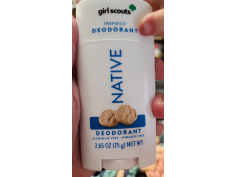 Native Girl Scouts Deodorant, Trefoils, 2.65 oz/75 g