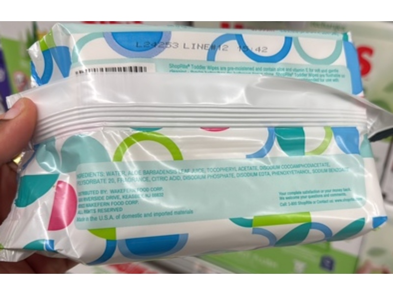 ShopRite Toddler Wipes, 60 Count