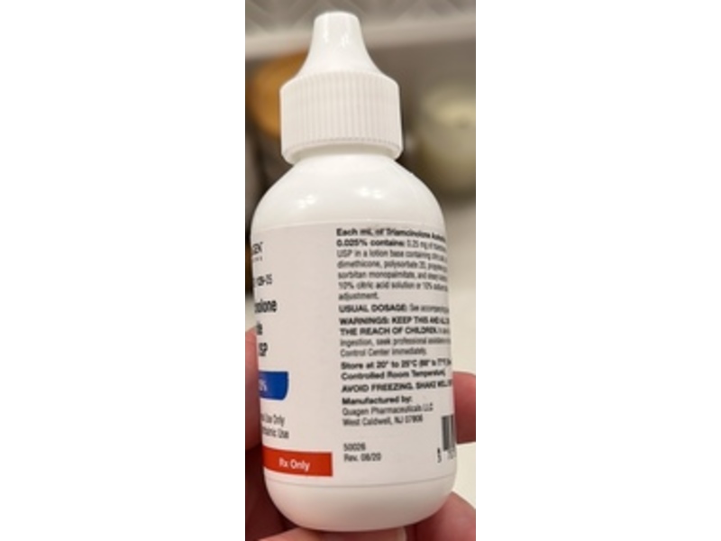 Triamcinolone Acetonide Lotion 0.025%, 60 mL, Quagen Pharma