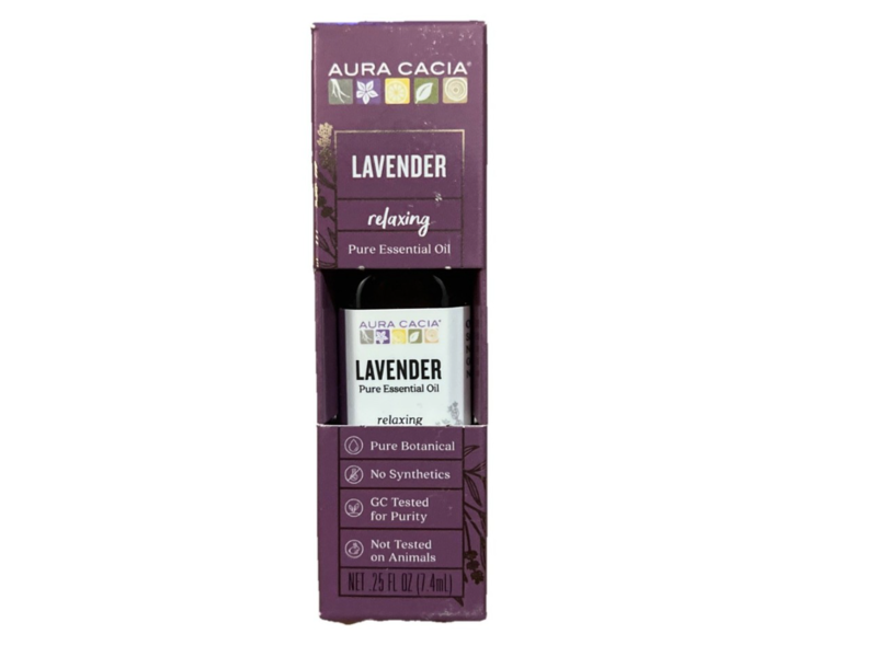 Aura Cacia Relaxing Pure Essential Oil, Lavender, 0.25 oz/7.4 mL