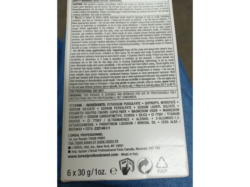 L'Oreal Professionel Paris Blond Studio, Highlighting Accelerator Creme, Majimeches 2, 1 oz/30 g, 6 Count