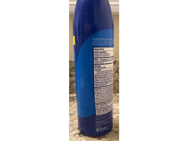 CVS Health Sport Sunscreen Clear Spray, SPF 70, 9.1 oz/258 g