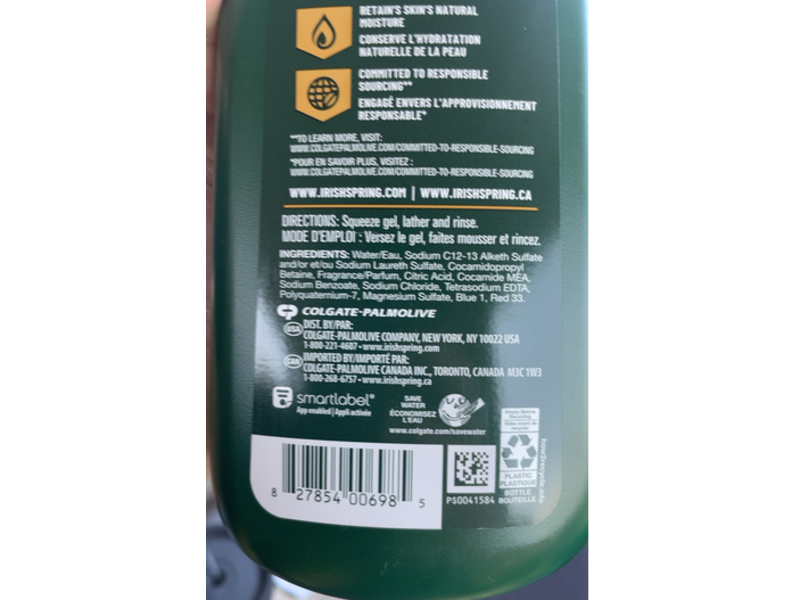 Irish Spring Refresh Moisturizing Face & Body Wash, Lavender Scent, 20 fl oz/591 mL