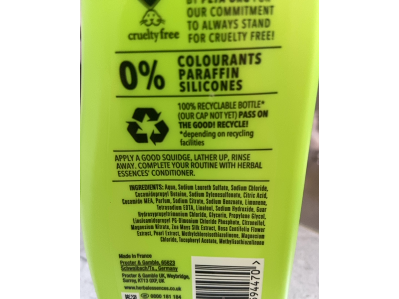 Herbal Essences Dazzling Shine Shampoo, Lime Essences, 400 mL