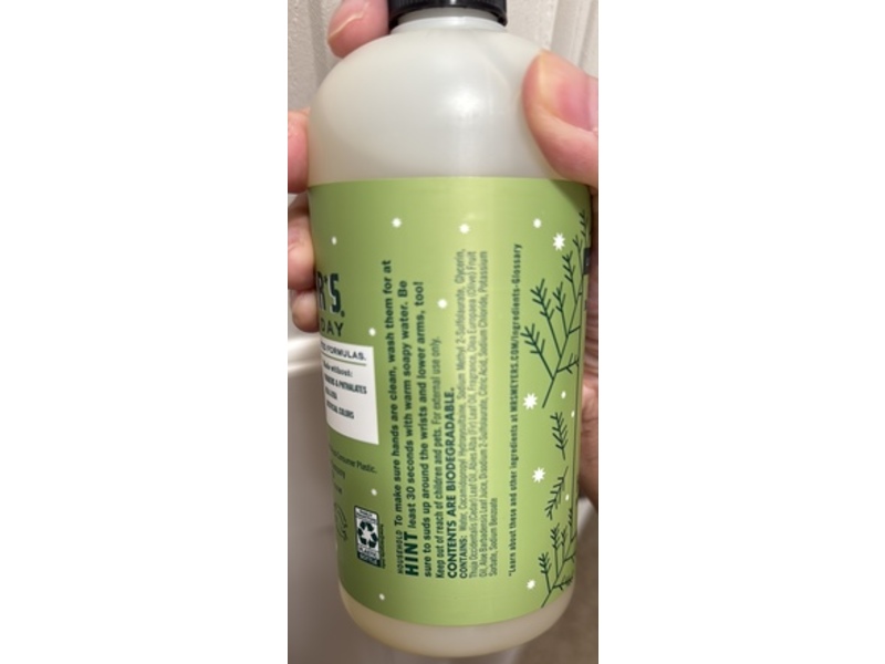 Mrs. Meyer's Clean Day Hand Soap, Iowa Pine Scent, 16 fl oz/473 mL