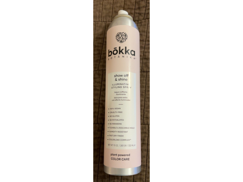 Bokka Botanika Show Off & Shine Illuminating Styling Spray, 10 oz/332 mL