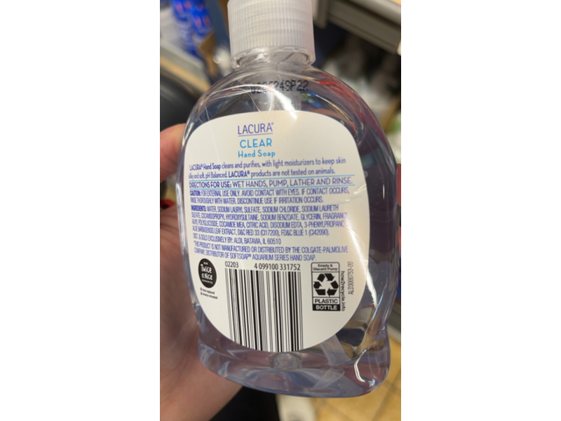 Lacura Hand Soap, Clear, 7.5 fl oz/221 mL