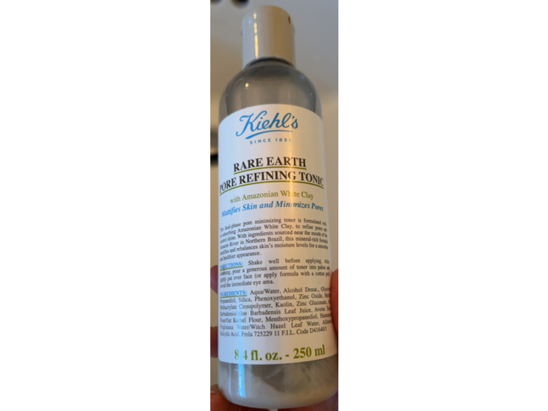 Kiehl's Rare Earth Pore Refining Tonic with Amazonian White Clay, 8.4 fl oz/250 mL