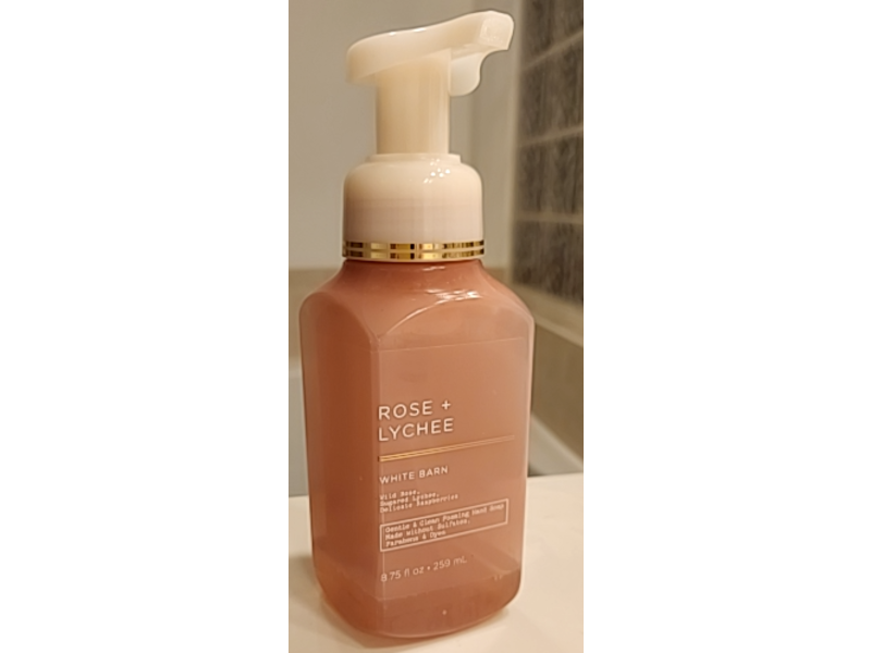 Bath & Body Works Gentle & Clean Foaming Hand Soap, Rose + Lychee, 8.75 fl oz/259 mL