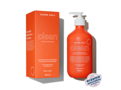 Yours Only Clean Face + Hair & Body Cleanser, 500 mL