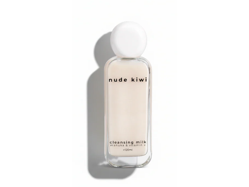 Nude Kiwi Cleansing Milk, Manuka & Vitamin E, 120 mL