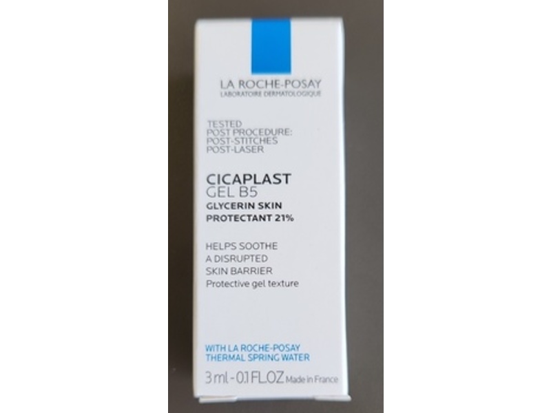 La Roche-Posay Cicaplast Gel B5, Glycerin Skin Protectant 21%, 0.1 fl oz/3 mL