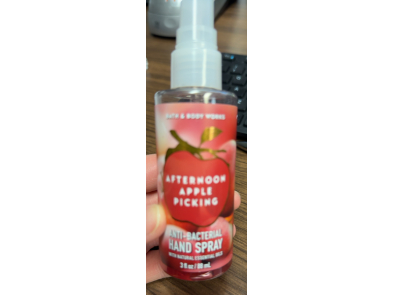 Bath & Body Works Anti-Bacterial Hand Spray, Afternoon Apple Picking, 3 fl oz/88 mL