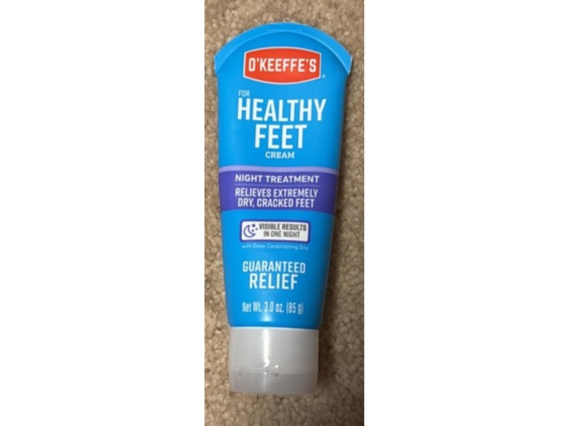 O'Keeffe's Helathy Feet Night Treatment Cream, 3 oz/85 g