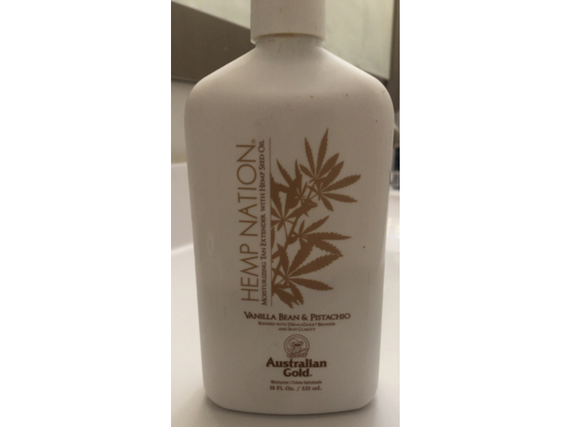 Australian Gold Hemp Nation Moisturizing Tan Extender, Vanilla Bean & Pistachio, 18 fl oz/535 mL
