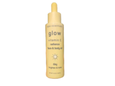 Spa Scentials Glow Radiance Face & Body Oil, Vitamin C, 3.2 oz/95 mL