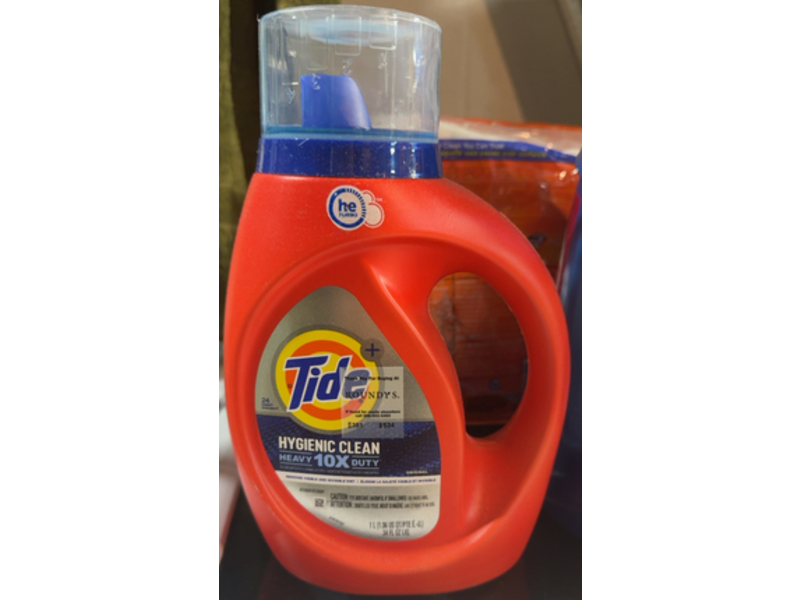 Tide+ Hygienic Clean Laundry Detergent, Original Scent, 24 Loads, 34 fl oz/ 1L