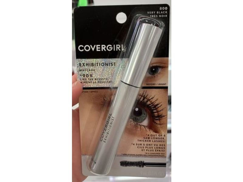 Covergirl Exhibitionist Mascara, 800 Very Black, 0.3 fl oz/9 mL