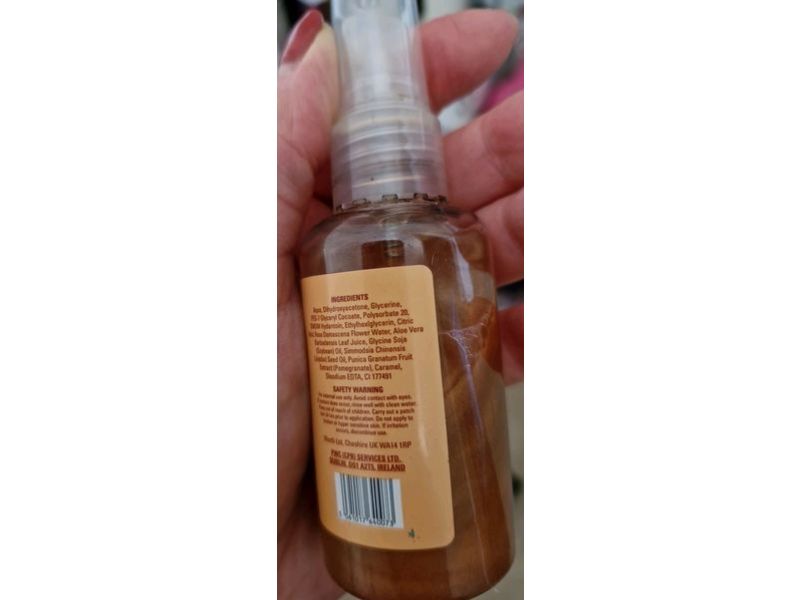 Tan & Go Gradual Tanning Water with Shimmer, 6% DHA Medium, 60 mL