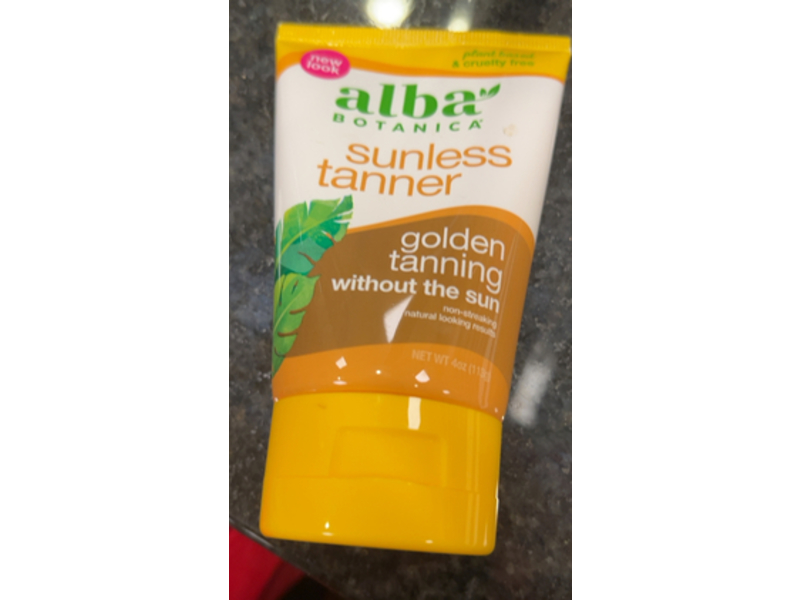 Alba Botanica Sunless Golding Tanning Lotion, 4 fl oz/113 g