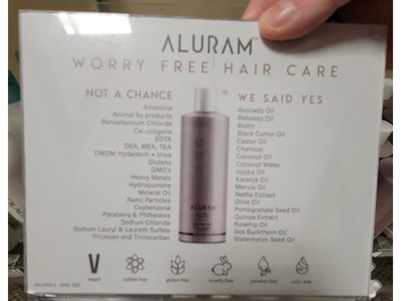 Aluram Moisturizing Shampoo, Clean Beauty, 33.8 fl oz